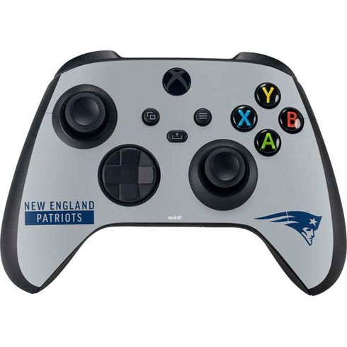 NFL New England Patriots Grey Performance Series Xbox Series X Bundle Skin