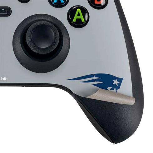 NFL New England Patriots Grey Performance Series Xbox Series X Controller Skin