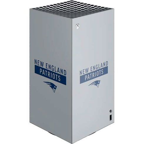 NFL New England Patriots Grey Performance Series Xbox Series X Skins