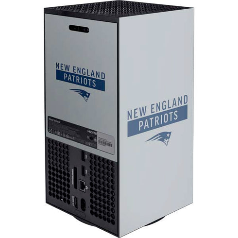 NFL New England Patriots Grey Performance Series XBox Series X Digital Edition Console Skin