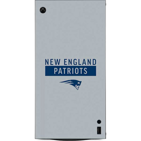 NFL New England Patriots Grey Performance Series XBox Series X Digital Edition Console Skin
