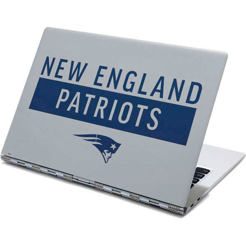NFL New England Patriots Grey Performance Series Yoga 910 2-in-1 14in Touch-Screen Skin