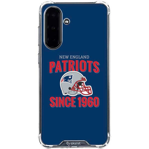 NFL New England Patriots Helmet Galaxy A36 5G Clear Case