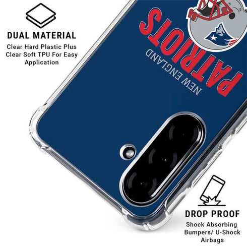 NFL New England Patriots Helmet Galaxy A36 5G Clear Case
