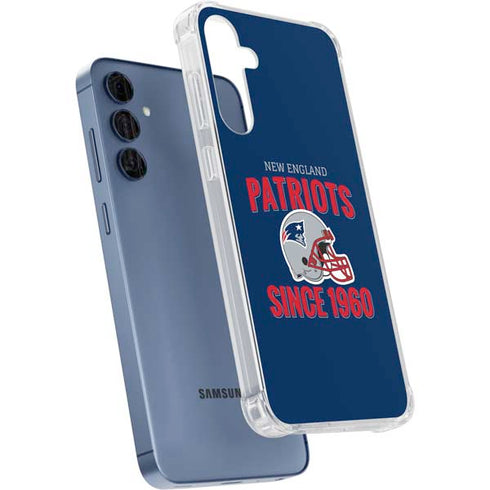NFL New England Patriots Helmet Galaxy A55 5G Clear Case