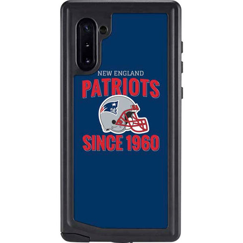 NFL New England Patriots Helmet Galaxy Note 10 Waterproof Case