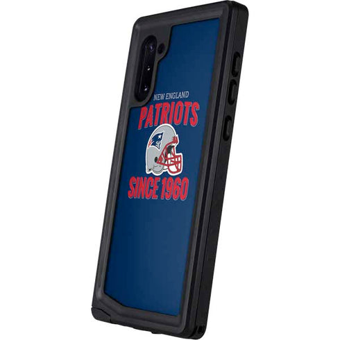 NFL New England Patriots Helmet Galaxy Note 10 Waterproof Case