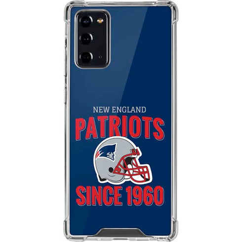 NFL New England Patriots Helmet Galaxy Note20 5G Clear Case