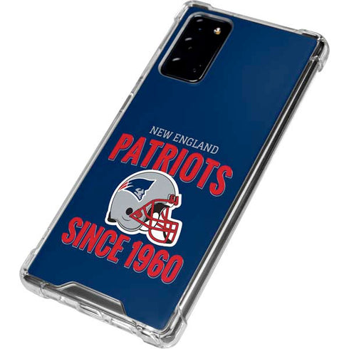 NFL New England Patriots Helmet Galaxy Note20 5G Clear Case