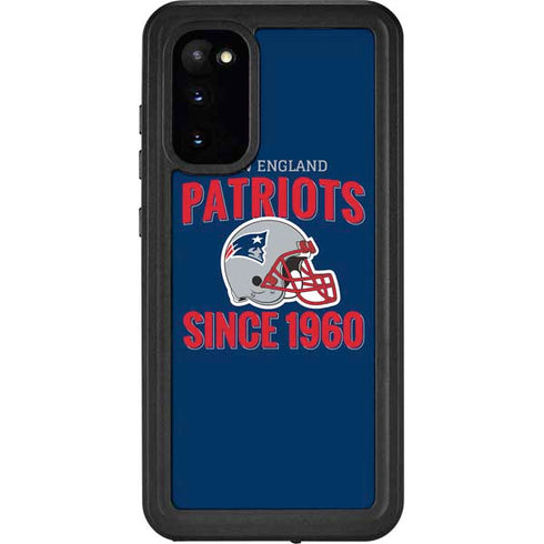 NFL New England Patriots Helmet Galaxy S20 Waterproof Case