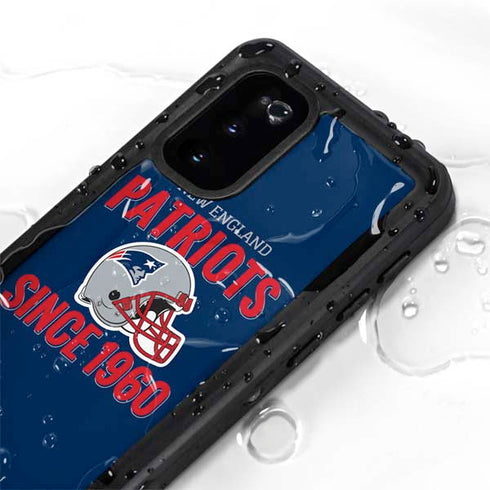 NFL New England Patriots Helmet Galaxy S20 Waterproof Case