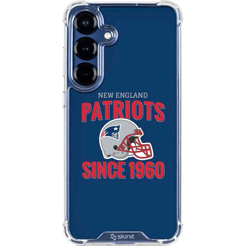 NFL New England Patriots Helmet Galaxy S25 Plus Clear Case