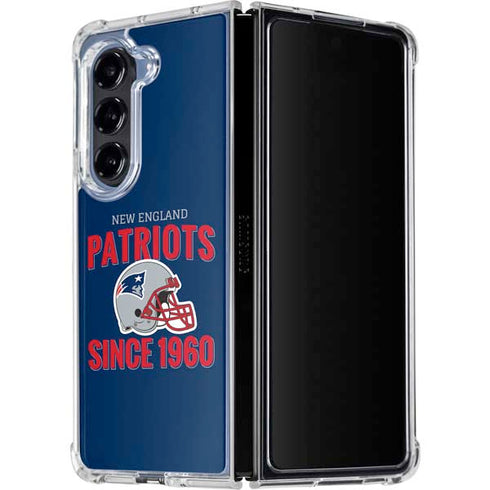 NFL New England Patriots Helmet Galaxy Z Fold5 5G Clear Case