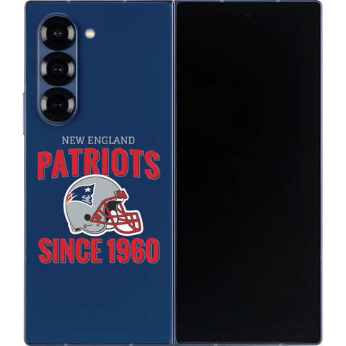 NFL New England Patriots Helmet Galaxy Z Fold6 Skin