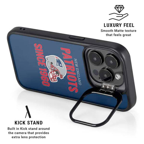NFL New England Patriots Helmet iPhone 15 Pro Max Kickstand Case