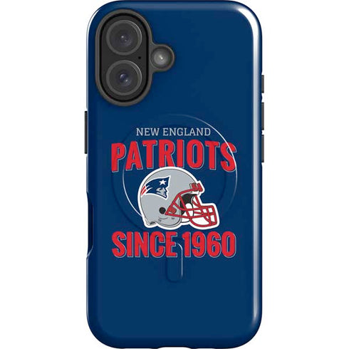 NFL New England Patriots Helmet iPhone 16 Magsafe Impact Case