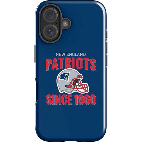 NFL New England Patriots Helmet iPhone 16 Plus Impact Case