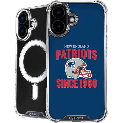 NFL New England Patriots Helmet iPhone 16 Plus MagSafe Case
