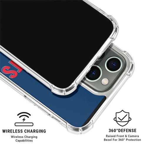 NFL New England Patriots Helmet iPhone 16 Pro Max Clear Case