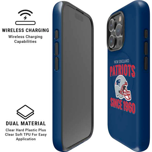 NFL New England Patriots Helmet iPhone 16 Pro Max Magsafe Impact Case