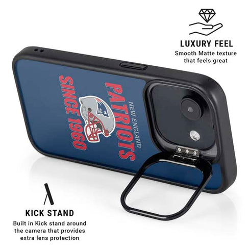 NFL New England Patriots Helmet iPhone 16e Kickstand Case