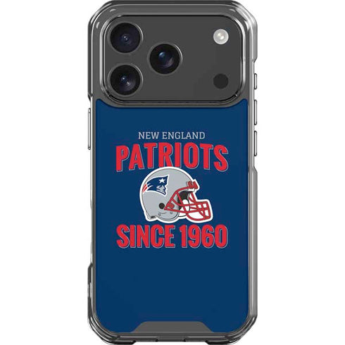 NFL New England Patriots Helmet iPhone 18 Pro Clear Case