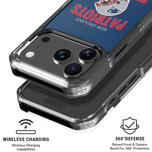 NFL New England Patriots Helmet iPhone 18 Pro Clear Case
