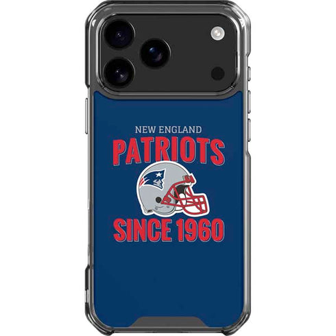 NFL New England Patriots Helmet iPhone 18 Pro Max Clear Case