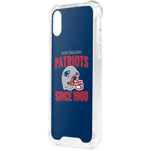 NFL New England Patriots Helmet iPhone XS Clear Case
