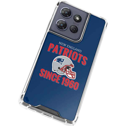 NFL New England Patriots Helmet Moto G Stylus 5G (2025) Clear Case