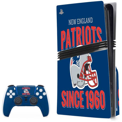 NFL New England Patriots Helmet PS5 Pro Disk Bundle Skin
