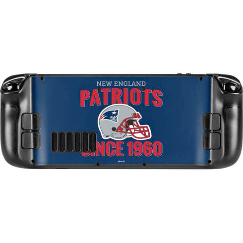 NFL New England Patriots Helmet Steam Deck Handheld Gaming Computer Skin