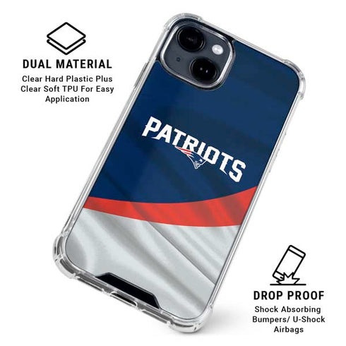 NFL New England Patriots iPhone 15 Clear Case