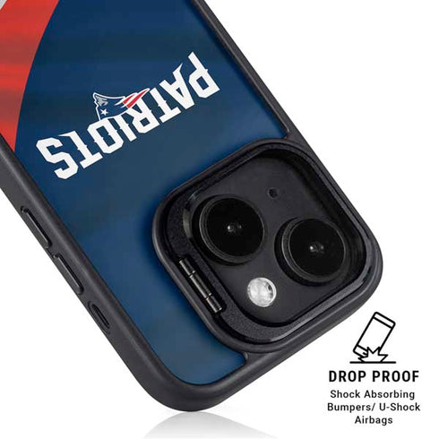 NFL New England Patriots iPhone 15 Kickstand Case