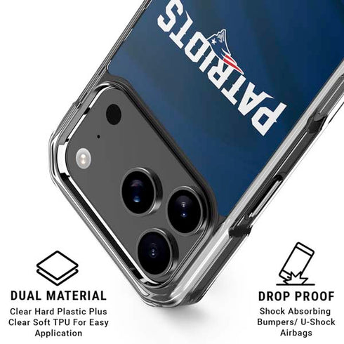 NFL New England Patriots iPhone 18 Pro Clear Case