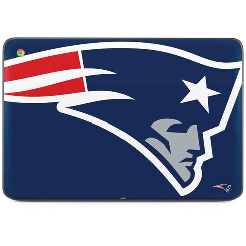 NFL New England Patriots Large Logo HP Chromebook Skin