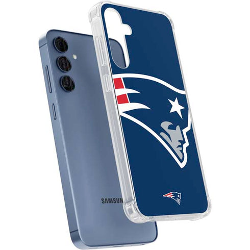 NFL New England Patriots Large Logo Galaxy A35 5G Clear Case