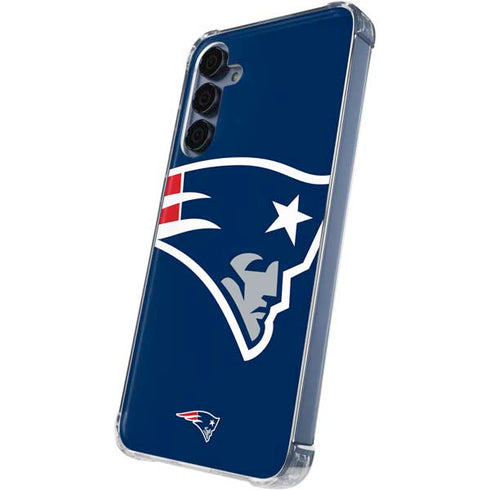 NFL New England Patriots Large Logo Galaxy A55 5G Clear Case