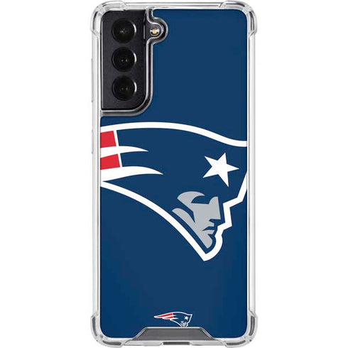 NFL New England Patriots Large Logo Galaxy S22 Clear Case