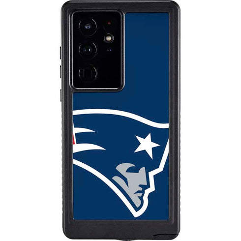 NFL New England Patriots Large Logo Galaxy S24 Ultra Waterproof Case