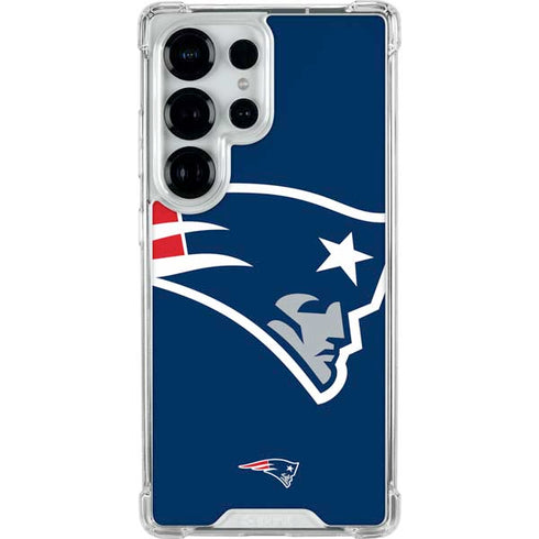 NFL New England Patriots Large Logo Galaxy S25 Ultra Clear Case