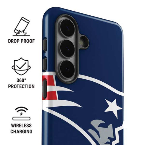 NFL New England Patriots Large Logo Galaxy S26 Plus Impact Case