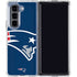 NFL New England Patriots Large Logo Galaxy Z Fold5 5G Clear Case