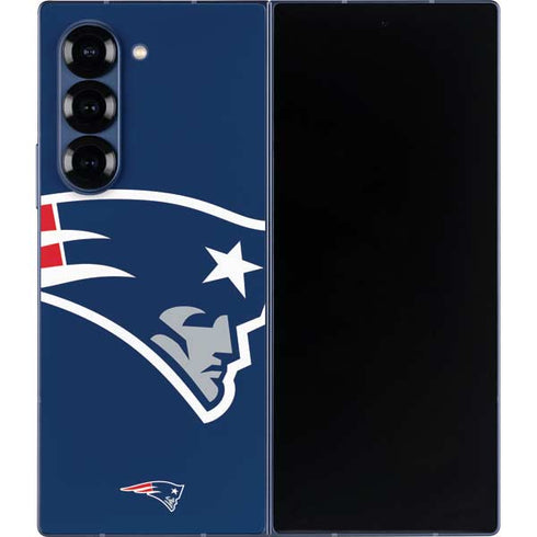 NFL New England Patriots Large Logo Galaxy Z Fold6 Skin