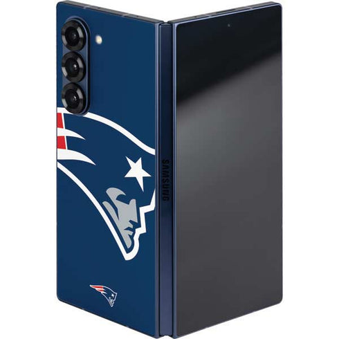 NFL New England Patriots Large Logo Galaxy Z Fold6 Skin