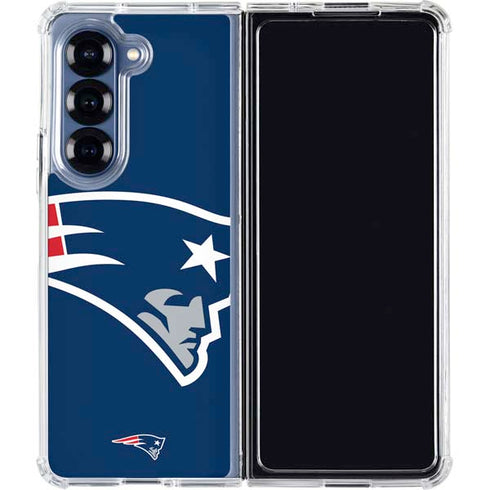 NFL New England Patriots Large Logo Galaxy Z Fold7 Clear Case