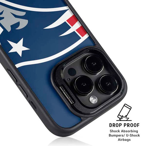 NFL New England Patriots Large Logo iPhone 14 Pro Kickstand Case