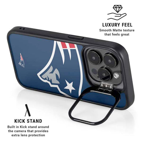NFL New England Patriots Large Logo iPhone 14 Pro Max Kickstand Case
