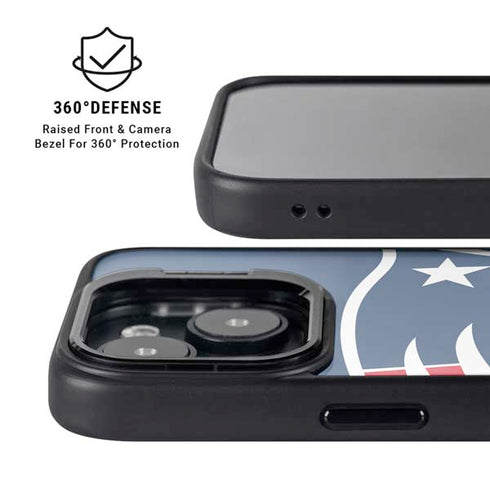 NFL New England Patriots Large Logo iPhone 15 Plus Kickstand Case