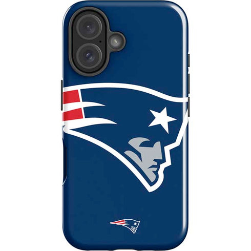 NFL New England Patriots Large Logo iPhone 16 Plus Impact Case